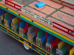 Een Chiva bus welke in Cartagena